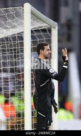 Nottingham, Inghilterra, 14th gennaio 2023. Danny Ward di Leicester City durante la partita della Premier League presso il City Ground di Nottingham. Il credito dell'immagine dovrebbe essere: Darren Staples / Sportimage Credit: Sportimage/Alamy Live News Foto Stock