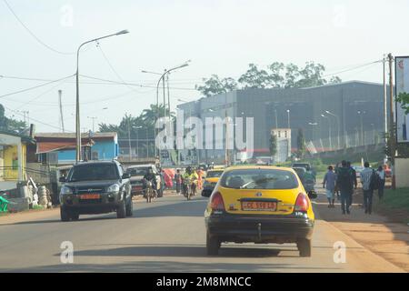 Vista da Yaounde, Camerun Foto Stock