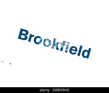 Brookfield Property Partners, logo ruotato, sfondo bianco B Foto Stock