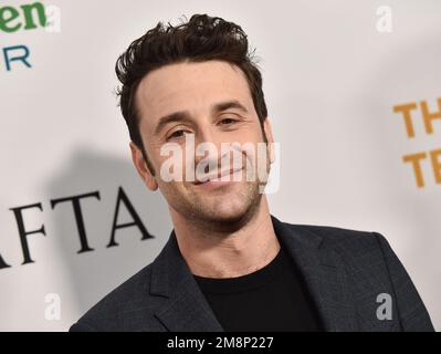 Los Angeles, Stati Uniti. 14th Jan, 2023. Justin Hurwitz arriva al 2023° BAFTA Tea Party che si tiene al Four Seasons Hotel il 14 gennaio 2023 a Los Angeles, California. Credit: AFF/Alamy Live News Foto Stock