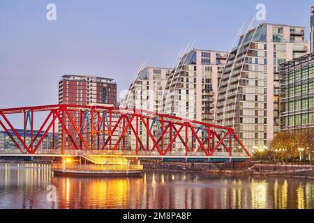 Edificio MediaCityUK Salford Quays NV Foto Stock