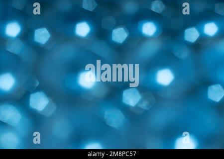 immagine sfocata sfondo bokeh blu Foto Stock