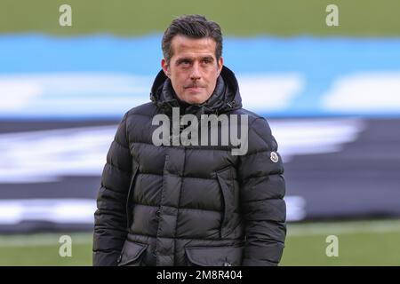 Newcastle, Regno Unito. 15th Jan, 2023. Marco Silva manager di Fulham arriva davanti alla partita della Premier League Newcastle United vs Fulham a St. James's Park, Newcastle, Regno Unito, 15th gennaio 2023 (Photo by Mark Cosgrove/News Images) a Newcastle, Regno Unito, il 1/15/2023. (Foto di Mark Cosgrove/News Images/Sipa USA) Credit: Sipa USA/Alamy Live News Foto Stock