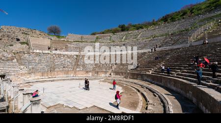 Antica città di efeso Effie sotheby, grande teatro Foto Stock