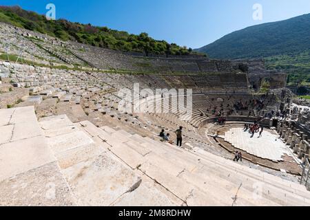 Antica città di efeso Effie sotheby, grande teatro Foto Stock