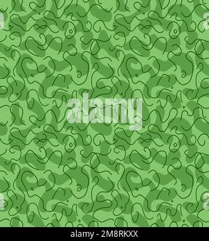 Camouflage verde esercito senza cuciture modello art.Vector linea illustrazione disegno wallpaper.Army verde camouflage moda senza cuciture modello sfondo concetto Illustrazione Vettoriale