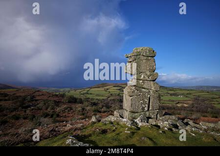 Bowerman's Nose, Dartmoor National Park, Devon, Regno Unito Foto Stock