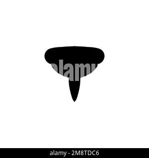 Icona del filtro. Simbolo di sfondo del poster di stile semplice. Pulsante Ordina. Filtro elemento di design del logo del marchio. Filtra la stampa di t-shirt. vettore per adesivo. Illustrazione Vettoriale