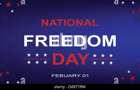 Giornata nazionale della libertà sfondo Stati Uniti Illustrazione Vettoriale