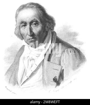 Joseph Marie Jacquard, Joseph Marie Charles (1752 – 1834) tessitore e commerciante francese. Foto Stock