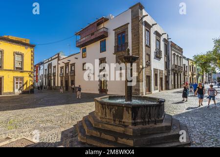 Las Palmas, Spagna, 31 dicembre 2022. Plaza del Pilar Nuevo a Las Palmas, Gran Canaria, Spagna. Foto Stock