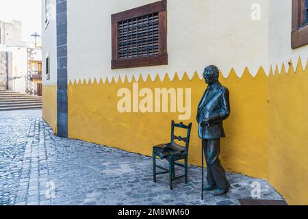 Las Palmas, Spagna, 31 dicembre 2022. Monumento a Nestor Alamo a Las Palmas, Gran Canaria, Spagna. Foto Stock