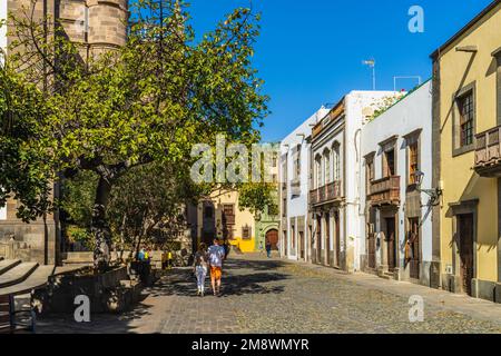 Las Palmas, Spagna, 31 dicembre 2022. Plaza del Pilar Nuevo a Las Palmas, Gran Canaria, Spagna. Foto Stock