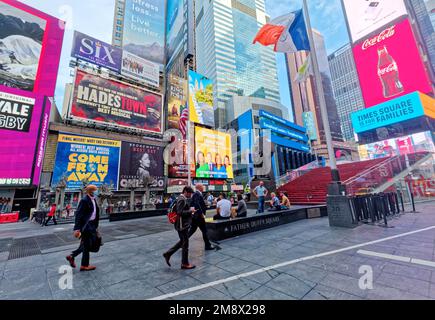 NEW YORK CITY - 11 settembre 2022: New York City è la città più popolosa degli Stati Uniti e con oltre 60 milioni di visitatori per anno Foto Stock