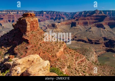 Sentiero South Kaibab del Parco Nazionale del Grand Canyon, Arizona, Stati Uniti. (2011) Foto Stock