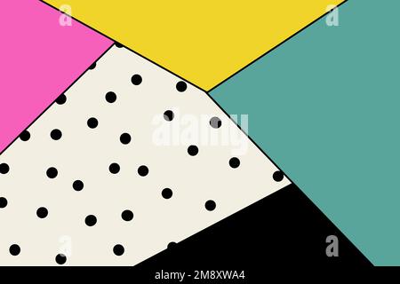 Astratto vettore triangolo colorato moderna carta da parati polka punto Illustrazione Vettoriale