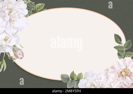 Design floreale cornice spazio vuoto Illustrazione Vettoriale