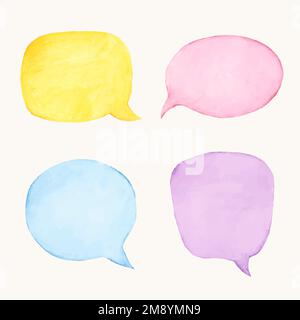 Set di adesivi disegnati a mano Vector Illustrazione Vettoriale