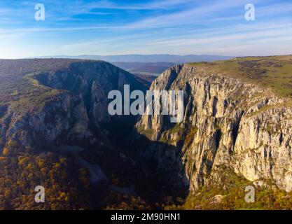 Paesaggio dalle gole della Turda - Romania, canyon Foto Stock