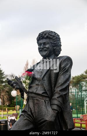 Intorno al Regno Unito - Bobby Ball statue, Lytham Foto Stock