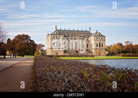 Il Grande Palazzo dei Giardini di Dresda, Germania Foto Stock
