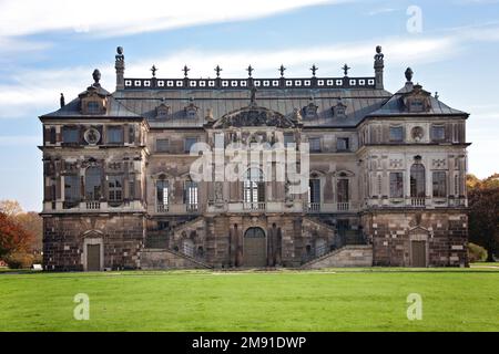 Il Grande Palazzo dei Giardini di Dresda, Germania Foto Stock