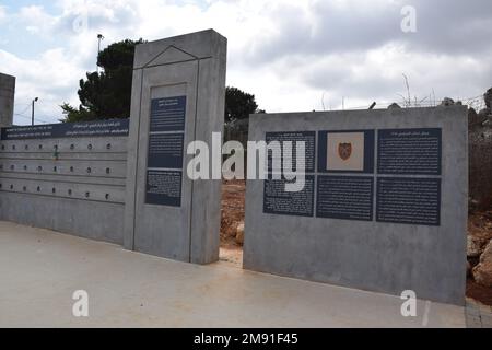 Il Monumento della buona Fence - Libano confine con Israele Foto Stock