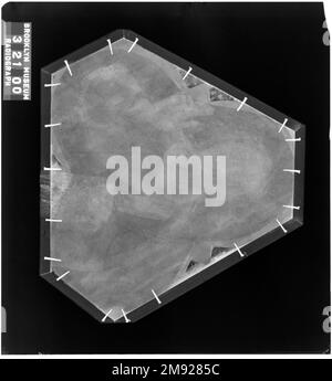 Cristo Benedizione Nardo di Cione (italiano, fiorentino, attivo 1343-1356/1366). Cristo Benedizione, metà del 14th ° secolo. Tempera e oro lavorato sul pannello, 8 x 9 poll. (20,3 x 22,9 cm). Precedentemente noto solo attraverso un'incisione del XIX secolo, questo pannello fu scoperto in un'asta di campagna a Dorset, in Inghilterra, nel marzo 2000. Gli studiosi allora identificavano il pannello come il pinnacolo mancante della pala Madonna col Bambino di Nardo di Cione con i Santi Zanobi, Giovanni Battista, Reparata e Giovanni Evangelista, a vista nelle vicinanze. Come il pinnacolo al pannello più grande, la benedizione del Cristo sarebbe stata situata direc Foto Stock