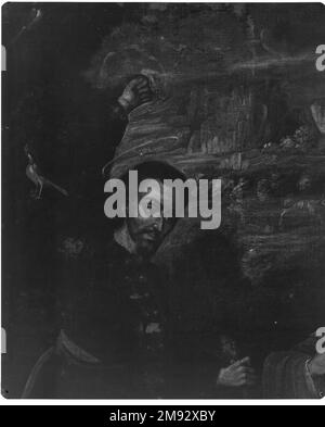 San Isidoro il contadino Sconosciuto. San Isidore il contadino, ca. 1750. Olio su tela, 31 1/8 x 24 1/4in. (79,1 x 61,6cm). DIPINTI NELLE CASE COLONIALI SPAGNOLE l'enorme numero di dipinti acquisiti da collezionisti privati nella coloniale spagnola America è confermato da prove in testamentario, dote, e altri documenti del periodo. Dai centri urbani alle zone di frontiera, dipinti di artisti europei e del nuovo mondo raffiguranti soggetti religiosi e secolari decorarono le case di Creolo, della Penisola Spagnola, del Mestizo (gente di razza mista), e degli indigeni uomini e donne. I cinque dipinti andini su t Foto Stock