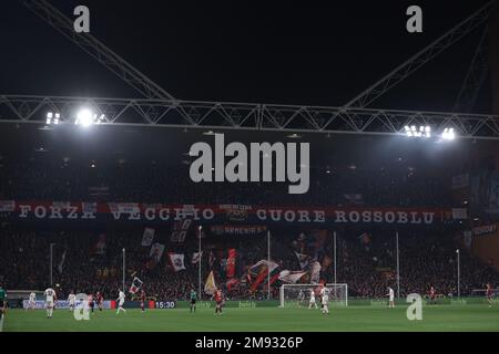 Genova, Italia, 16th gennaio 2023. Una visione generale durante la partita di Serie B a Luigi Ferraris, Genova. L'immagine di credito dovrebbe essere: Jonathan Moskrop / Sportimage Foto Stock