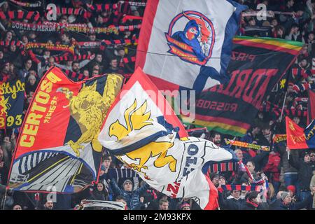 Genova, Italia. 16th Jan, 2023. Genova sostenitrice durante Genova CFC vs Venezia FC, Italiano calcio Serie B match a Genova, Italia, Gennaio 16 2023 Credit: Independent Photo Agency/Alamy Live News Foto Stock