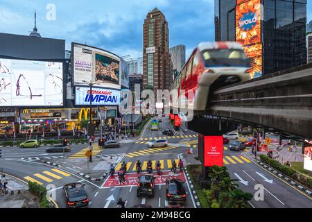 10 gennaio 2023: Bukit Bintang, alias Bintang Walk o Starhill, è il quartiere dello shopping e del divertimento di Kuala Lumpur, Malesia situato all'interno di Kua Foto Stock