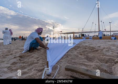 Katara 12th Festival tradizionale del Dhow, Doha, Qatar. Foto Stock