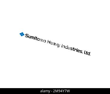 Sumitomo Heavy Industries, logo ruotato, sfondo bianco B Foto Stock