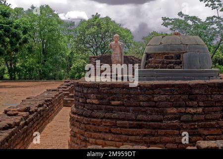 08 23 2015 3rd ° secolo d.C. Rovine di Nagarjunakonda, Nagarjuna Sagar Andhra Pradesh, India, Asia, indiano, asiatico Foto Stock