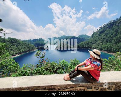 Laghi di Montebello, Chiapas, Messico vicino al confine guatemalteco Foto Stock