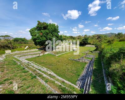 Rovine maya Chinkultic vicino al lago Montebello, Chiapas, Messico Foto Stock