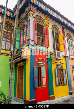 L'ex Casa di Tan Teng Niah a Little India, Singapore, è l'ultima villa cinese sopravvissuta a Little India Foto Stock
