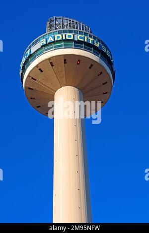 St Johns Beacon Viewing Gallery, radio City 96,7 Tower, St Johns Beacon, 1 Houghton St, Liverpool, Merseyside, INGHILTERRA, REGNO UNITO, L1 1RL Foto Stock