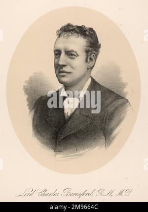 CHARLES WILLIAM BERESFORD ufficiale navale britannico e comandante. Amico del Principe di Galles. Foto Stock