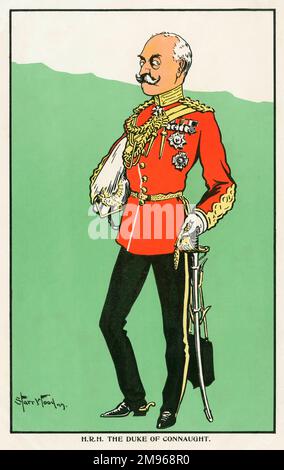 S.A.R. Principe Arthur, Duca di Connaught e Strathearn (Arthur William Patrick Albert) (1850 – 1942). Un membro della famiglia reale britannica e sassone-Coburg e Gotha (era il figlio della regina Vittoria) che ha servito come governatore generale del Canada tra il 1911 e il 1916. Foto Stock