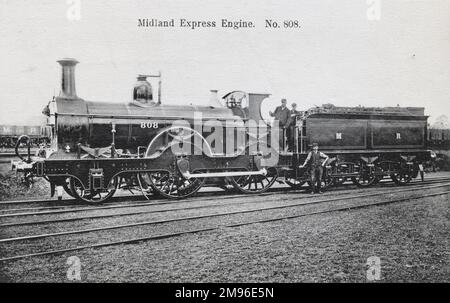 Locomotive no 808 2-4-0 800 class Stock Photo