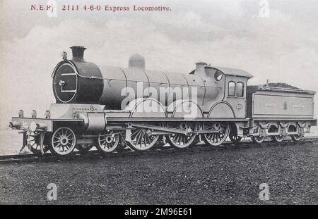 Locomotiva n. 2111 4-6-0 express Foto Stock