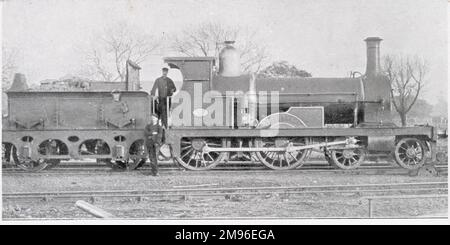 Motore Express 4-4-0 Foto Stock
