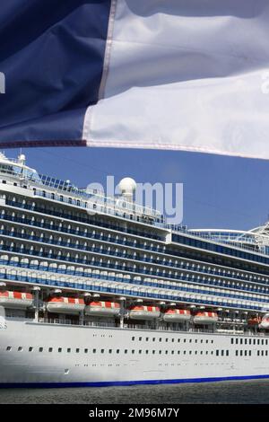 Nave principessa caraibica. Le Havre. Alta Normandia. Senna Marittima. Francia. Europa. Foto Stock