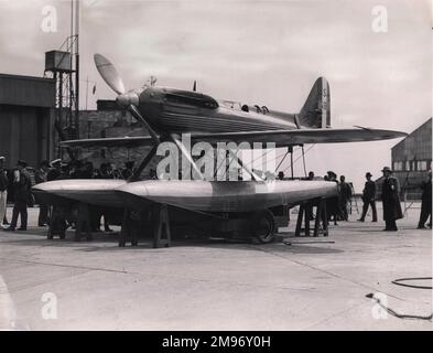 Supermarine S6B, S1595, ora in mostra al Museo della Scienza. Foto Stock