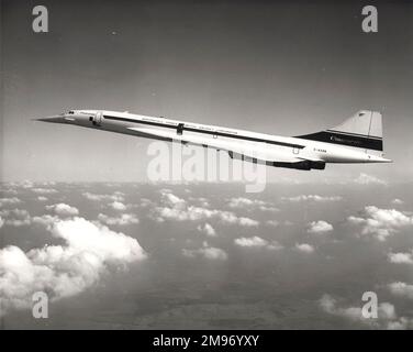 Pre-produzione Concorde 01, G-AXDN, il terzo Concorde ad aderire al programma di test in volo. Foto Stock