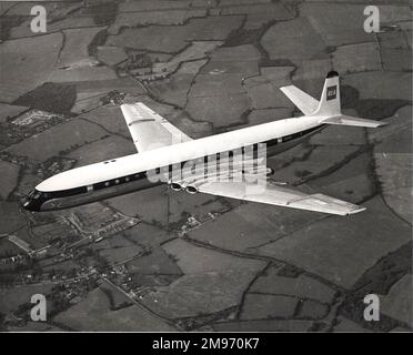 La prima de Havilland DH106 Comet 4B, G-APMA Sir Edmund Halley, di BEA. Foto Stock