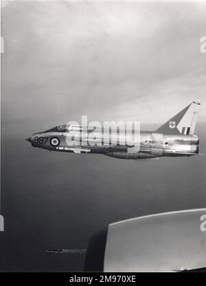 La produzione finale English Electric Lightning T4, XM997. Foto Stock
