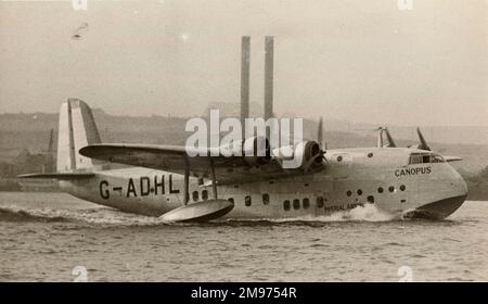 Short S23 Empire Flying Boat, G-ADHL, Canopus. Foto Stock